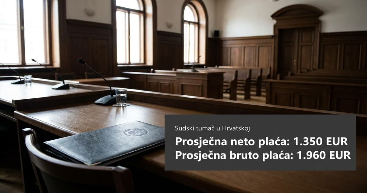 Plaća sudskog tumača u Hrvatskoj 2024: raste li zarada?