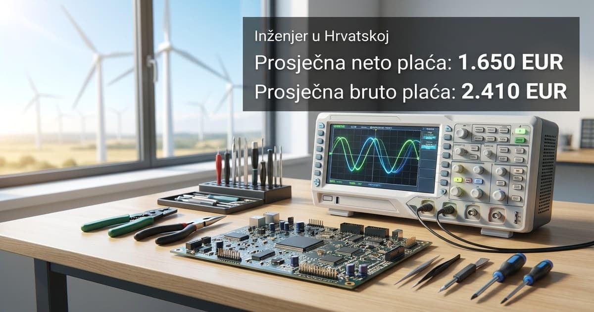 Prosječna plaća inženjera u Hrvatskoj
