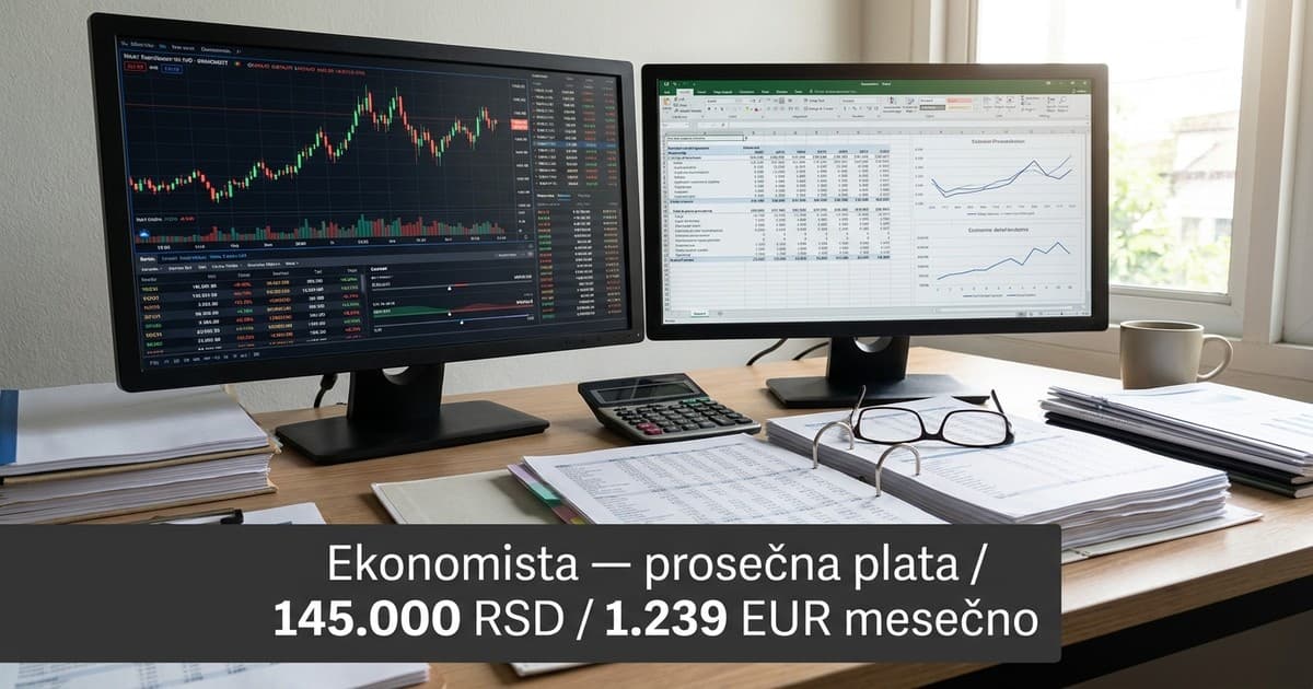 Prosečna plata ekonomiste srbija i trendovi rasta