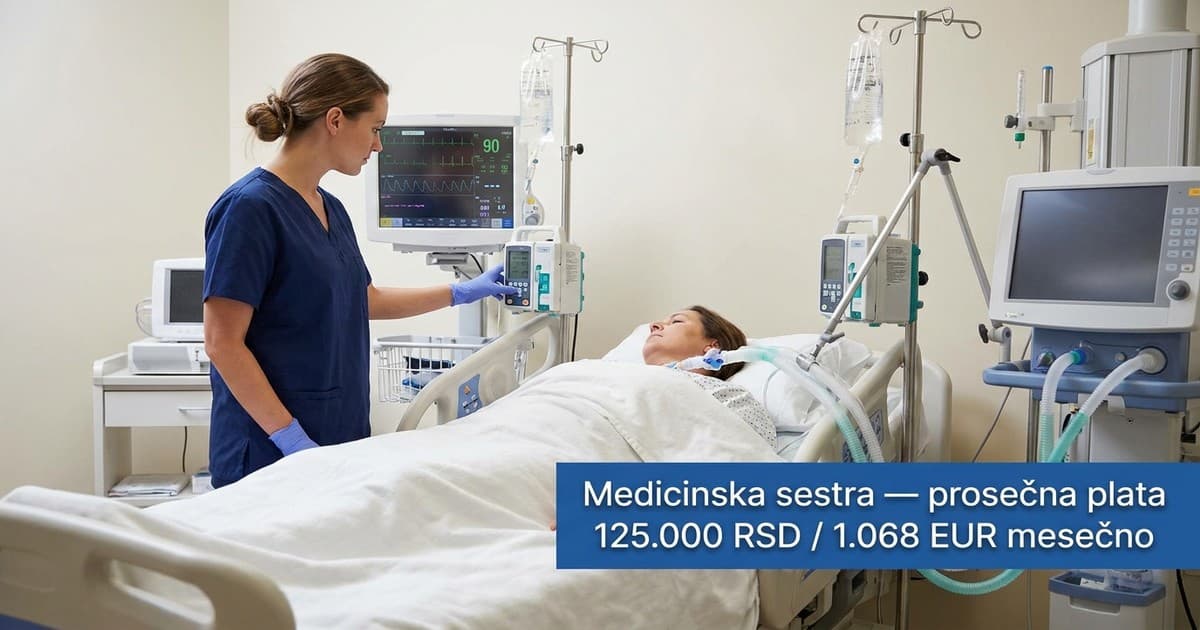 Smenski rad i intenzivna nega podižu platu sestre na 125.000 RSD