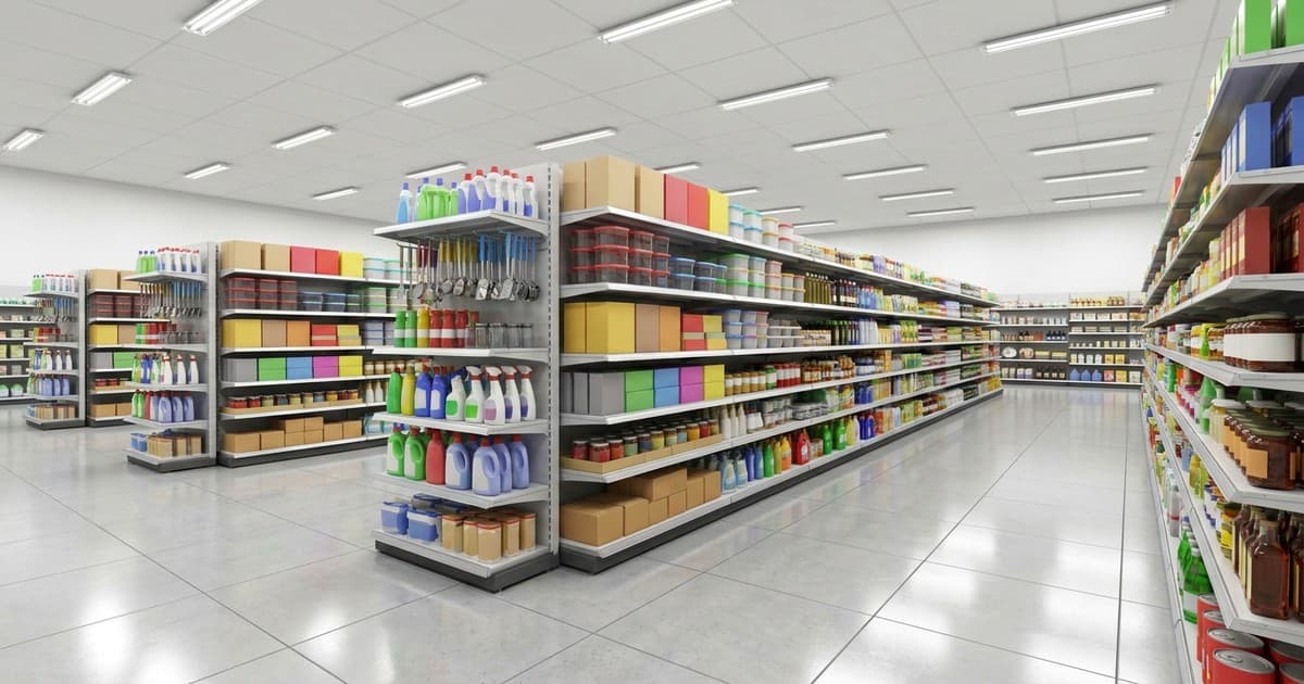 Unutrašnjost novog prodajnog lanca Fix Price Srbija