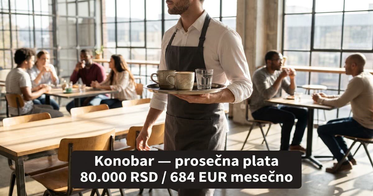 Plata konobara u Srbiji 2026: bakšiš premašuje osnovnu zaradu