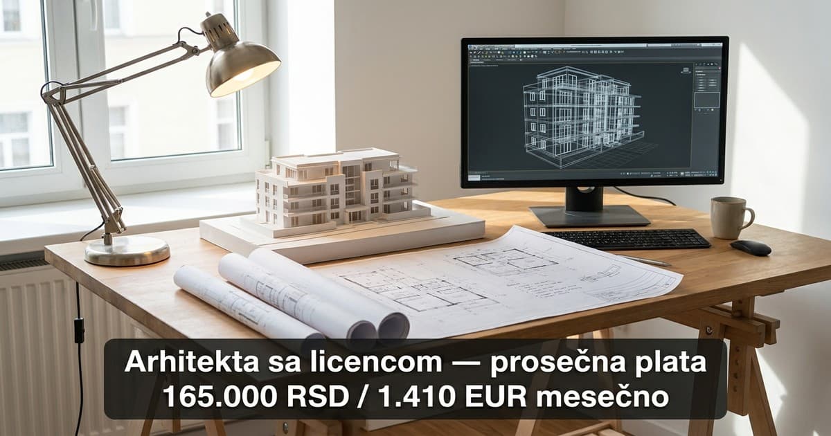 Kolika je prosečna plata arhitekte u Srbiji?