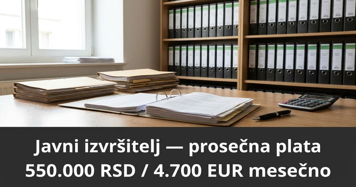Javni izvršitelji zarađuju 550.000 RSD ali troškovi su ogromni