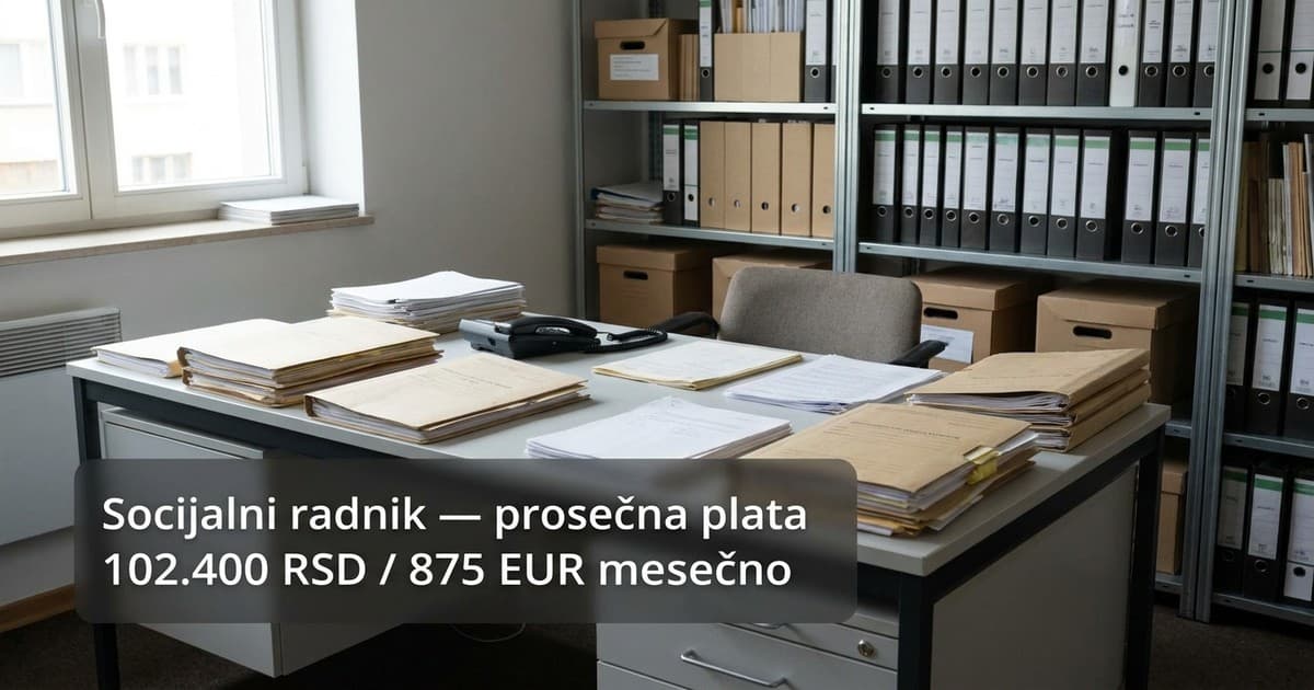 Socijalni radnik u Srbiji 2026. prima 102.000 RSD uprkos stresu