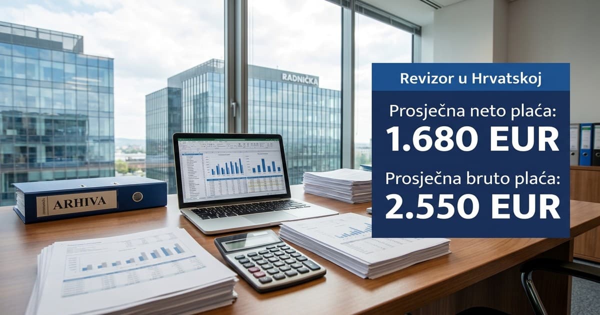 Plaća revizora u Hrvatskoj 2024: hijerarhija i rast primanja