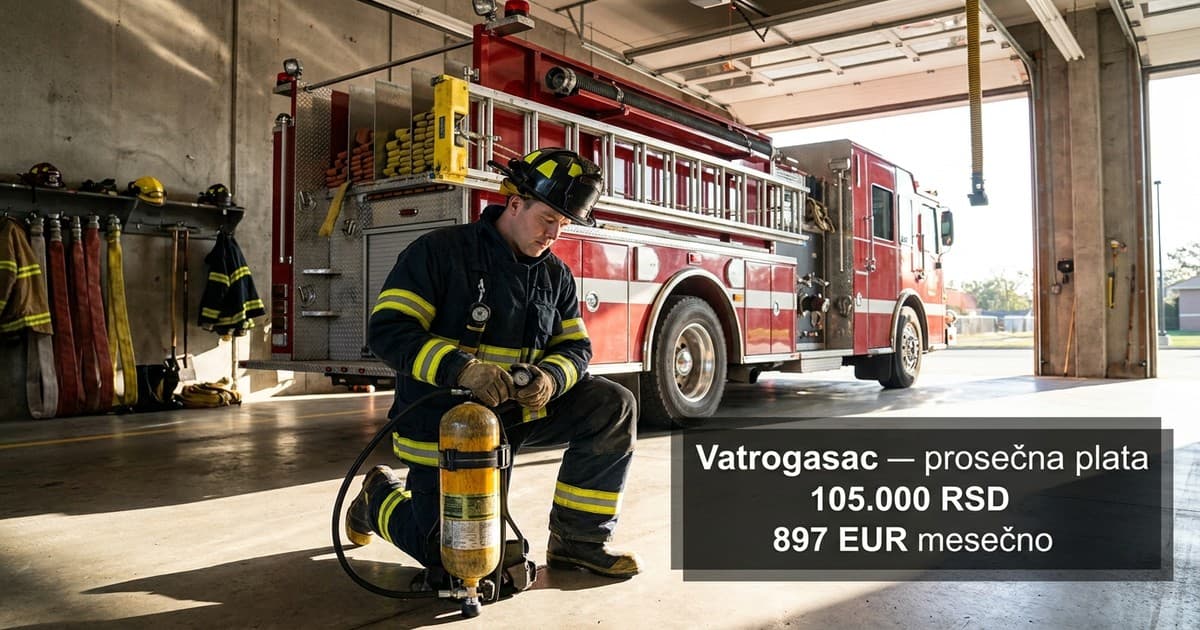 Prosečna plata vatrogasca u Srbiji i uslovi rada