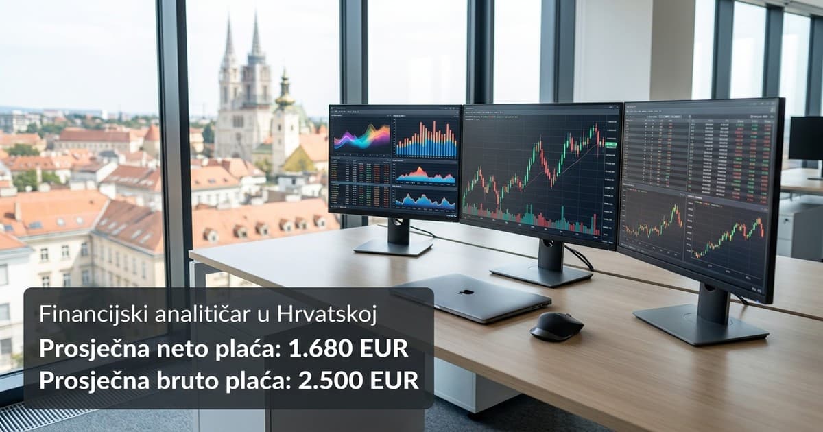 Prosječna plaća financijskog analitičara u Hrvatskoj