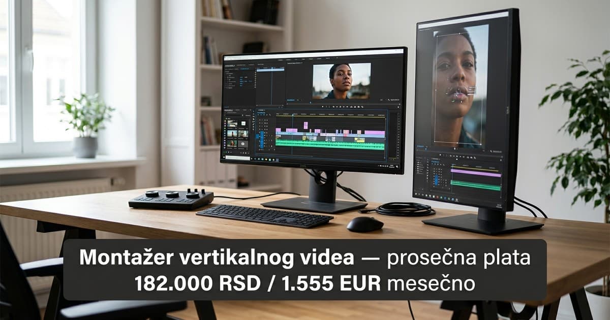 Montažeri vertikalnog videa zarađuju 40% više od TV kolega u 2026
