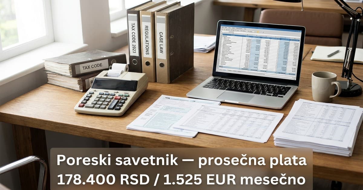 Licenca poreskog savetnika u Srbiji 2026. duplira osnovnu platu