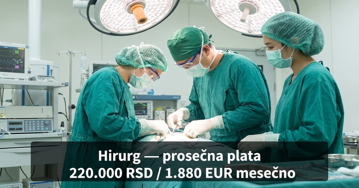 Plata doktora u Srbiji i primanja hirurga