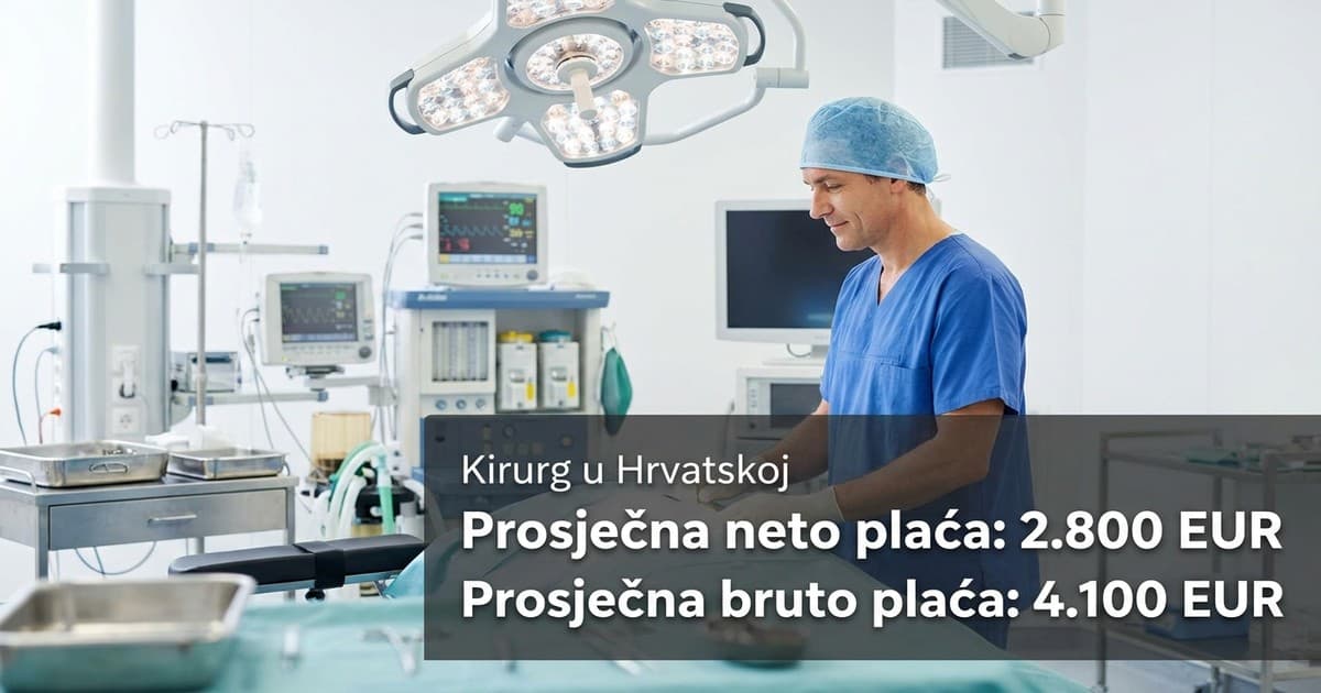 Plaća kirurga u Hrvatskoj u 2024: Detaljan pregled primanja