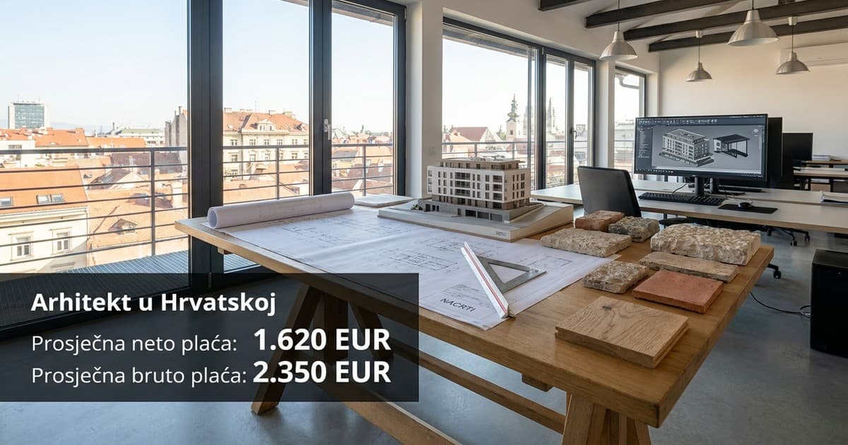 Kolika je prosječna plaća arhitekta u Hrvatskoj?