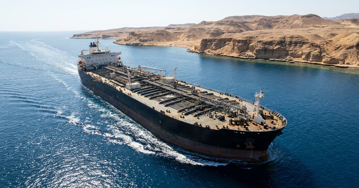 Tanker na prolazu kroz Hormuški moreuz