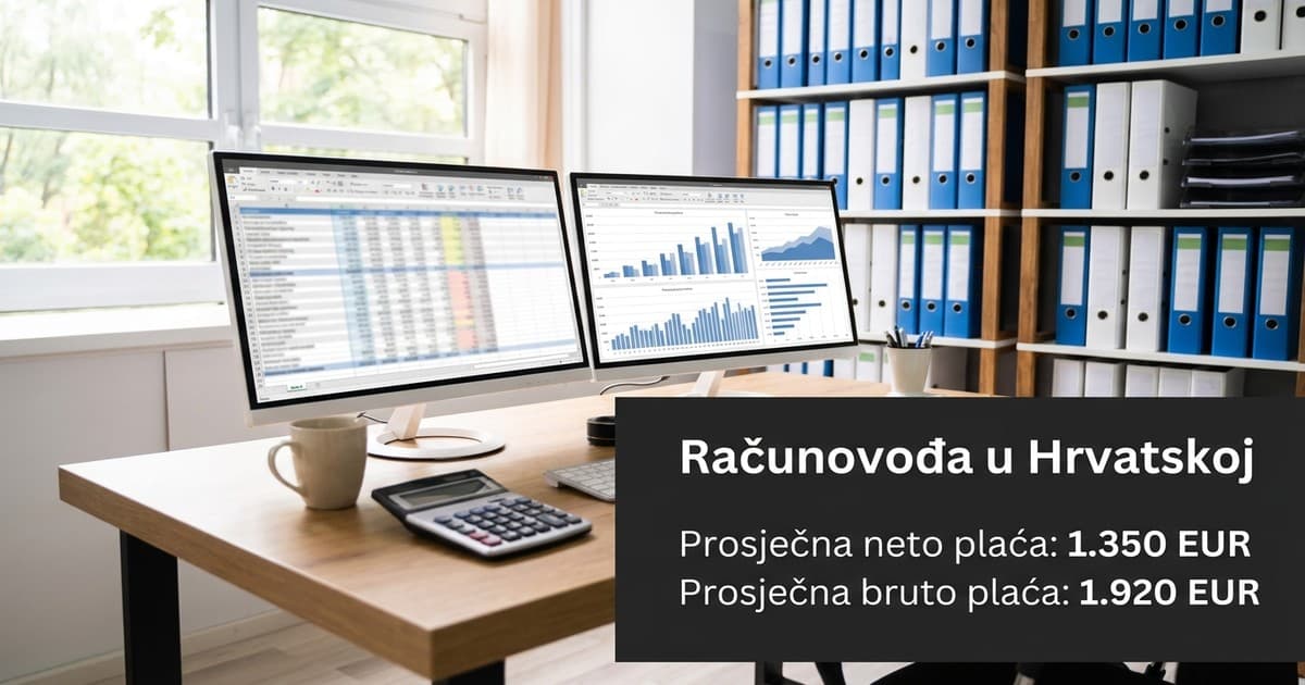 Prosječna plaća računovođe u Hrvatskoj